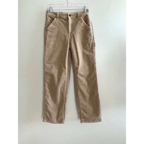 SO good for life Corduroy Carpenter Pants Juniors 9/29 Khaki Straight Leg - Picture 2 of 9